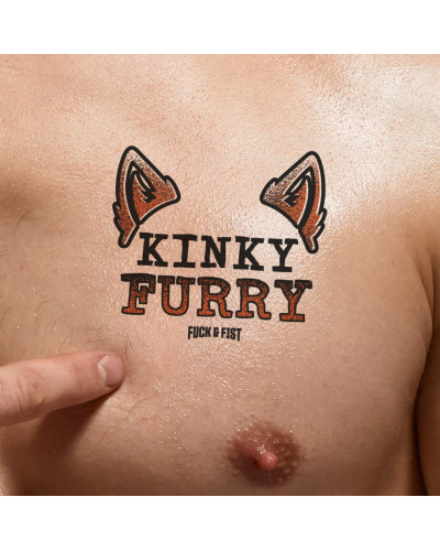 Tatouage temporaire Kinky Furry 8.5 x 7.5cm 