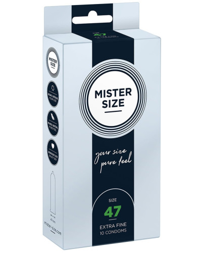 Préservatifs Mister Size 47mm x10 