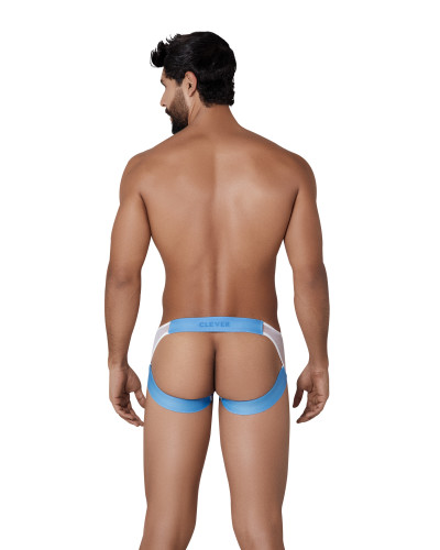 Jockstrap transparent Hunch Blanc-Bleu 