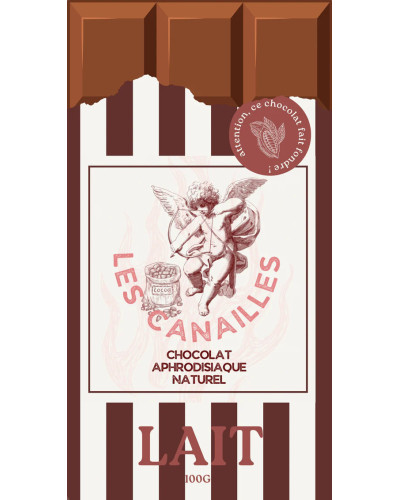 Tablette de Chocolat Aphrodisiaque LAIT 100g 