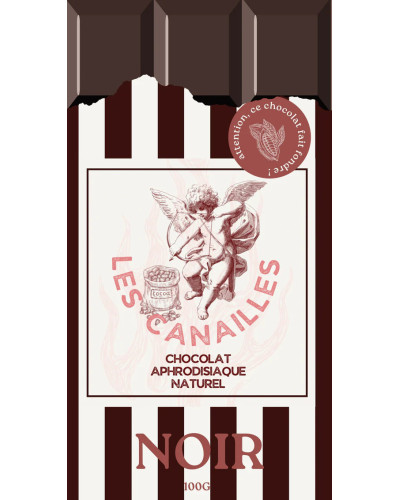 Tablette de Chocolat Aphrodisiaque NOIR 100g 