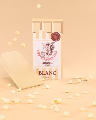 Tablette de Chocolat Aphrodisiaque BLANC 100 g 