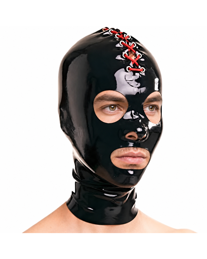 Cagoule en latex Redlace 