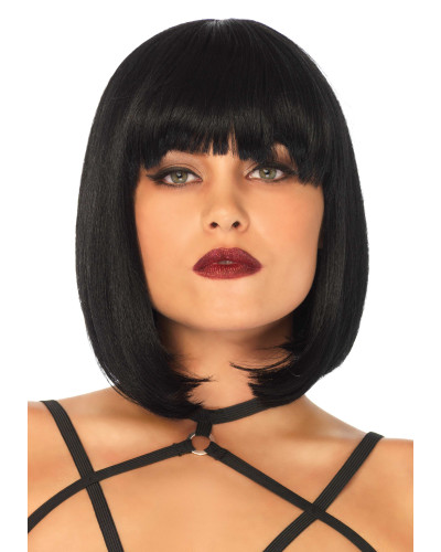 Perruque Cheveux courts Bob Noirs 