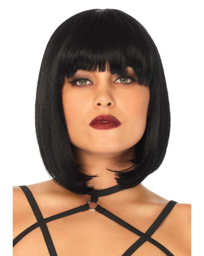 Perruque Cheveux courts Bob Noirs 