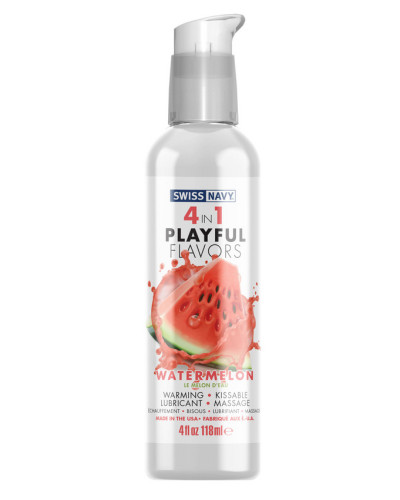 Lubrifiant Aromatisé 4-en-1 Playful Flavors Pastèque 118ml 