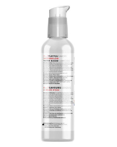Lubrifiant Aromatisé 4-en-1 Playful Flavors Pastèque 118ml 