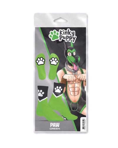 Chaussettes Paw Kinky Puppy Vertes 