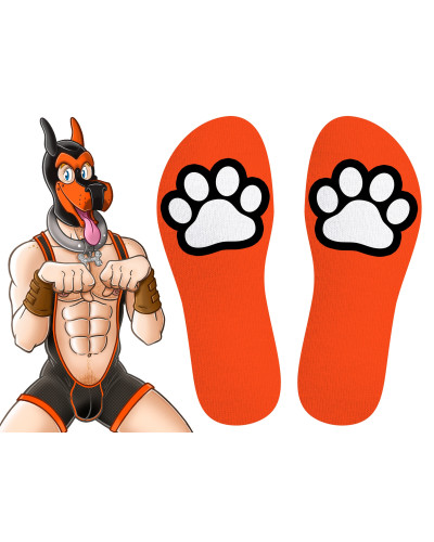 Chaussettes Paw Kinky Puppy Orange 
