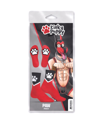 Chaussettes Paw Kinky Puppy Rouges 