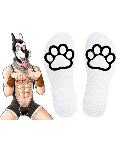 Chaussettes Paw Kinky Puppy Blanches 