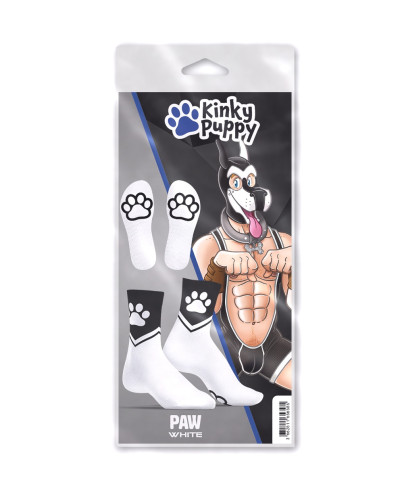 Chaussettes Paw Kinky Puppy Blanches 