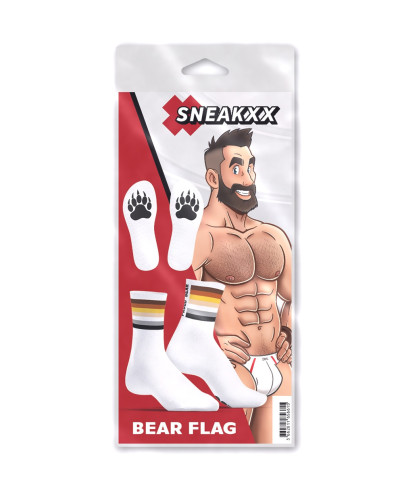 Chaussettes blanches Proud Bear SneakXX 