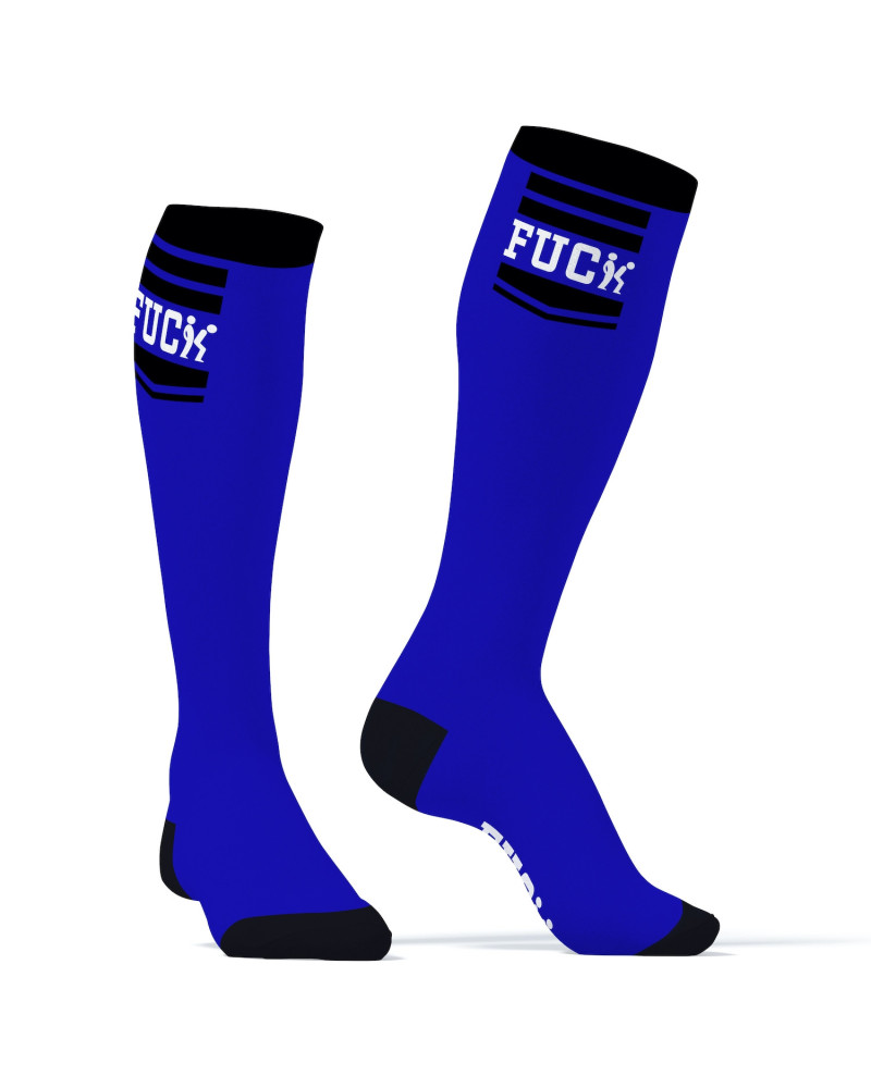 Chaussettes Hautes HANKY FUCK SneakXX Bleues 