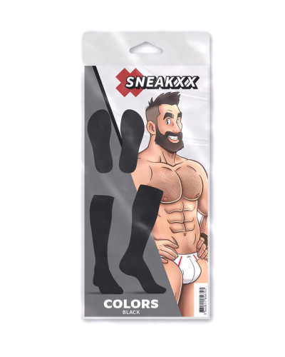 Chaussettes Hautes COLORS SneakXX Noires 