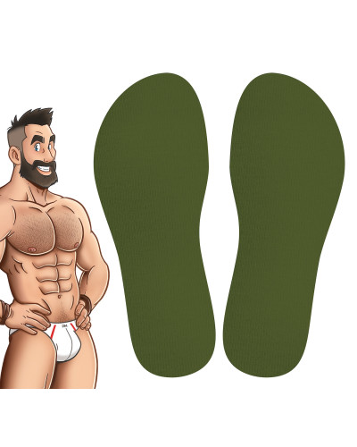 Chaussettes Hautes COLORS SneakXX Vert Kaki 