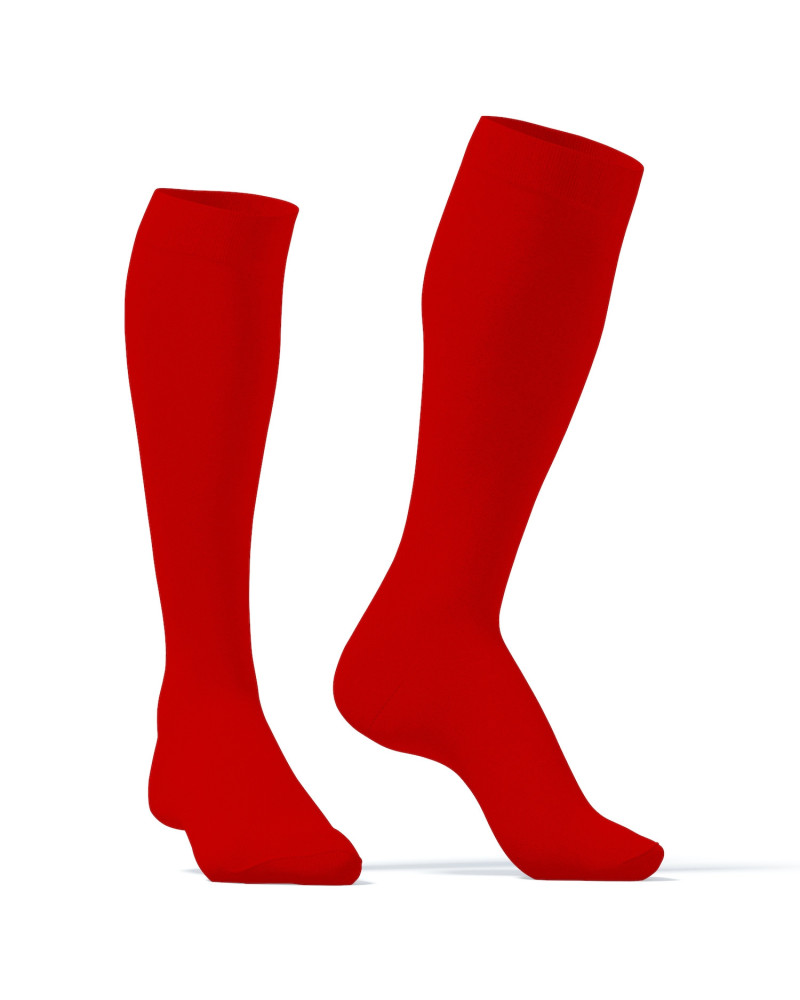 Chaussettes Hautes COLORS SneakXX Rouges 