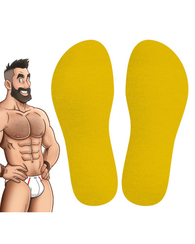 Chaussettes Hautes COLORS SneakXX Jaunes 