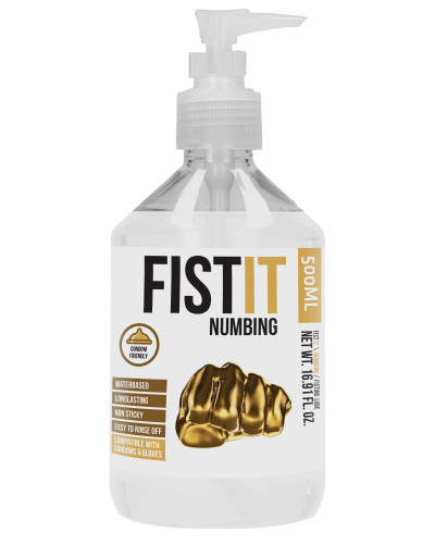 Lubrifiant relaxant Fist It Numbing - Bouteille Pompe 500ml 