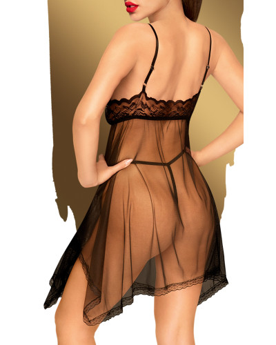 Nuisette Naughty doll - Noire 