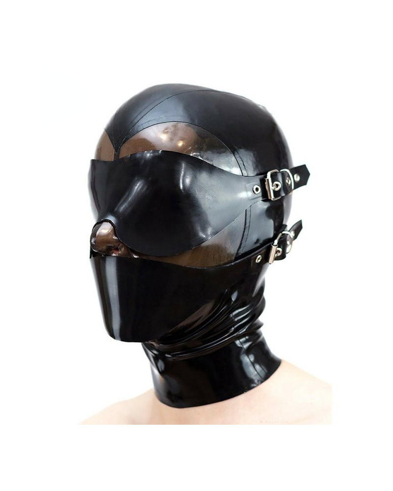 Cagoule en latex Modul Face Noire 
