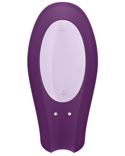 Stimulateur connecté Double Joy Satisfyer Mauve 