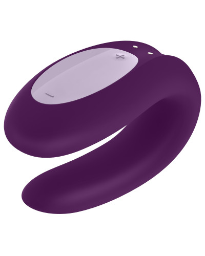 Stimulateur connecté Double Joy Satisfyer Mauve 