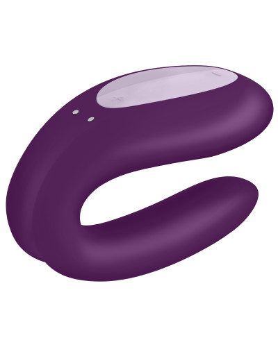 Stimulateur connecté Double Joy Satisfyer Mauve 