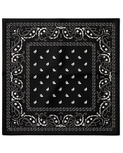 Foulard Bandana Hanky Code 58 x 58 cm Noir 