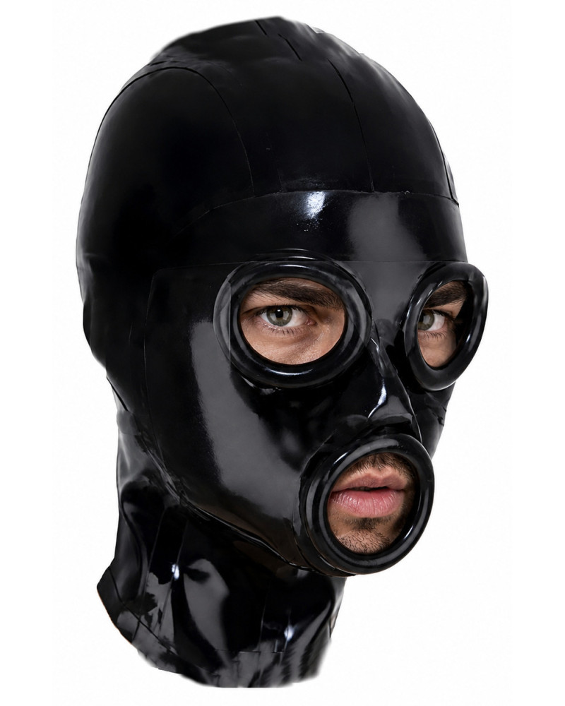Cagoule en latex Trizopen Noire 
