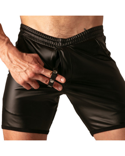 Short avec Zip Master Noir 