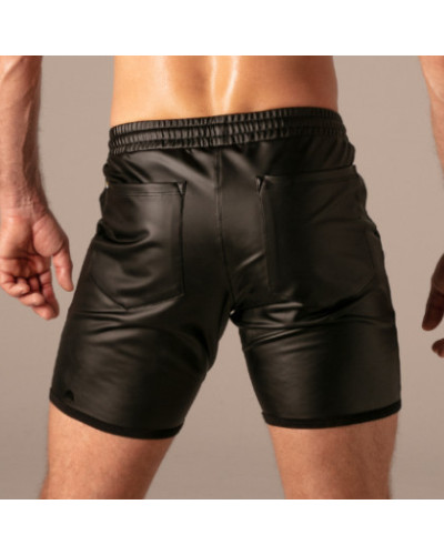 Short avec Zip Master Noir 