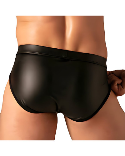 Slip avec Zip Master Noir 
