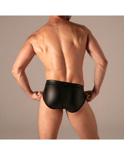 Slip avec Zip Master Noir 