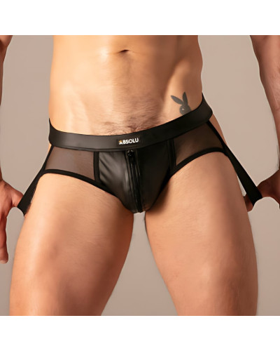 Jockbrief avec Zip Rebel Noir 