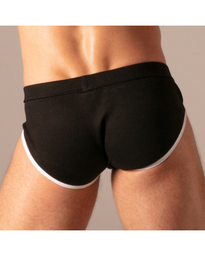 Slip Rib Zip Noir 