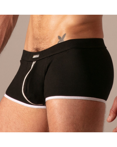 Boxer Rib Zip Noir 