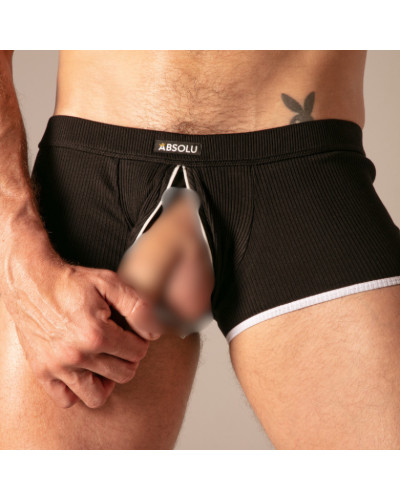 Boxer Rib Zip Noir 