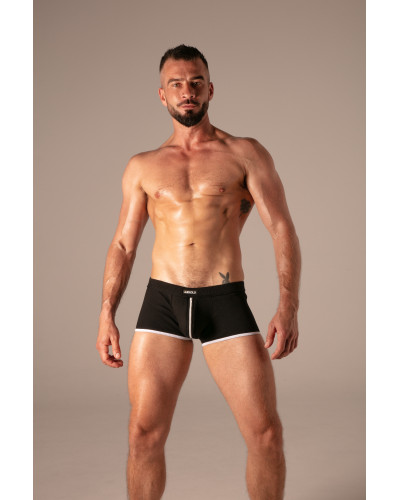 Boxer Rib Zip Noir 