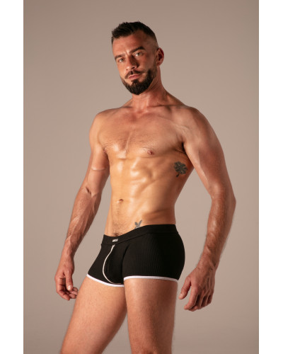 Boxer Rib Zip Noir 