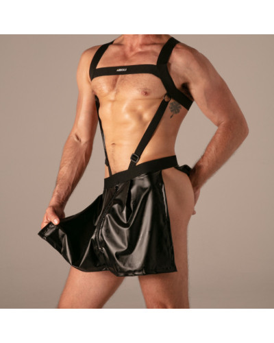 Jupe-Tablier avec Zip Master Apron Noir 