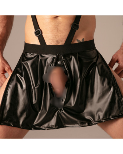 Jupe-Tablier avec Zip Master Apron Noir 