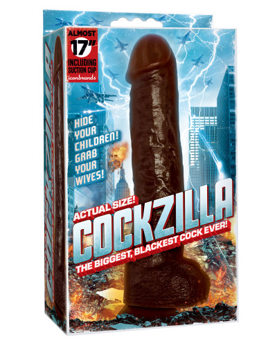 Gode Cockzilla 31 x 7 cm Marron 