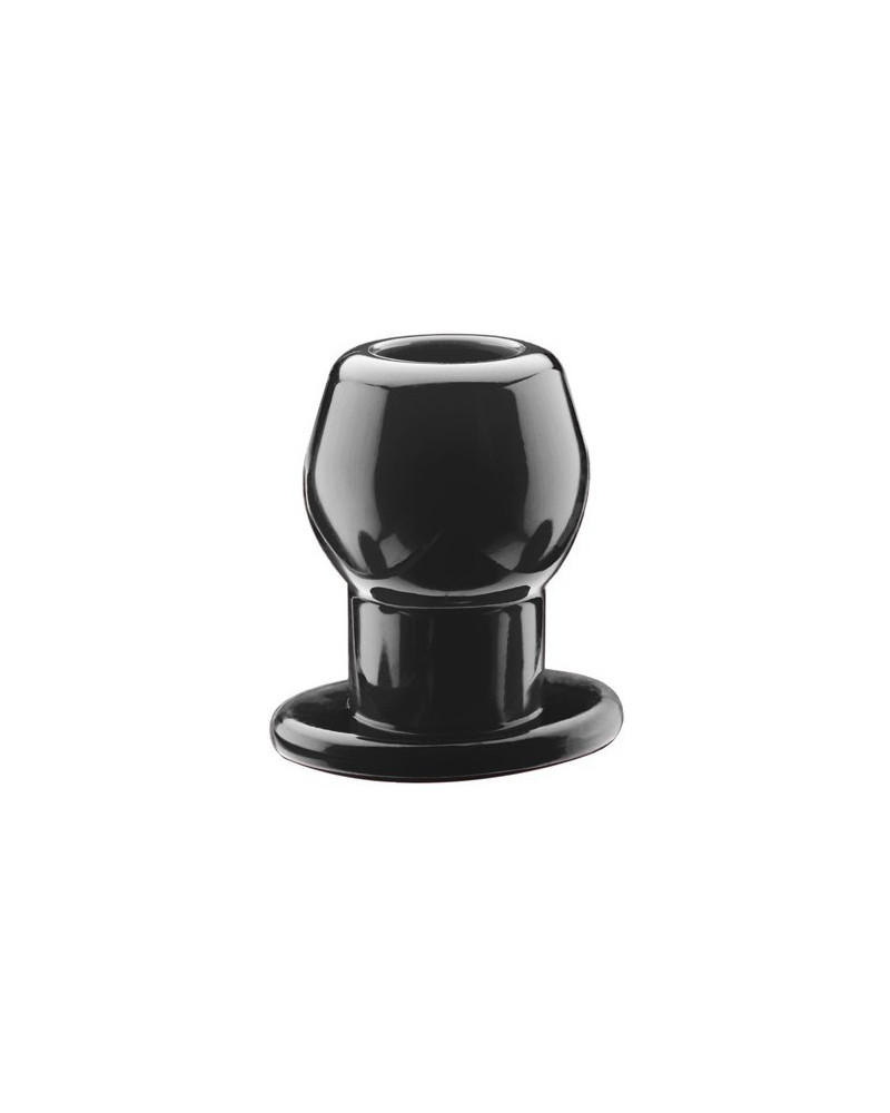 Ass Tunnel Plug Silicone Noir Medium 7 x 5.2 cm 