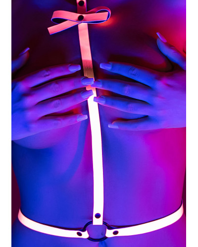 Harnais Sexy Glow In The Dark L/XL Rose 