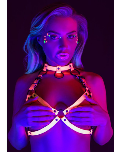 Harnais Glow In The Dark S/M Rose 