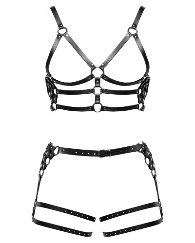 Harnais En Cuir Torse et Cuisses Leatherset M/L 