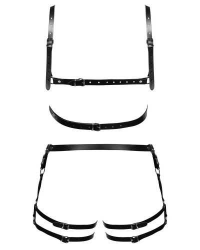 Harnais En Cuir Torse et Cuisses Leatherset M/L 
