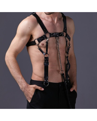 Harnais avec Laisse Harneep Noir 