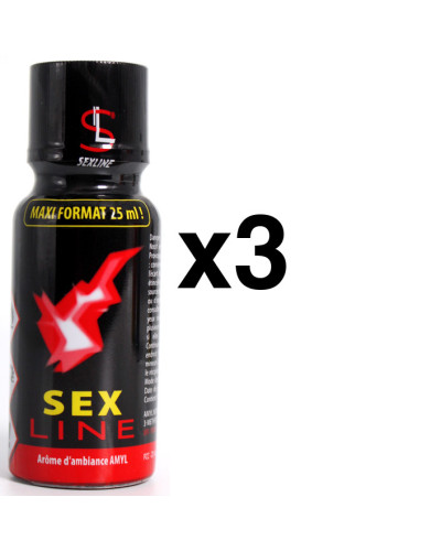 SEXLINE AMYL Rouge 25ml x3 